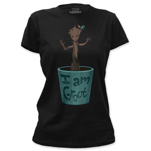 Guardians of the Galaxy I Am Groot Ladies Black T-Shirt